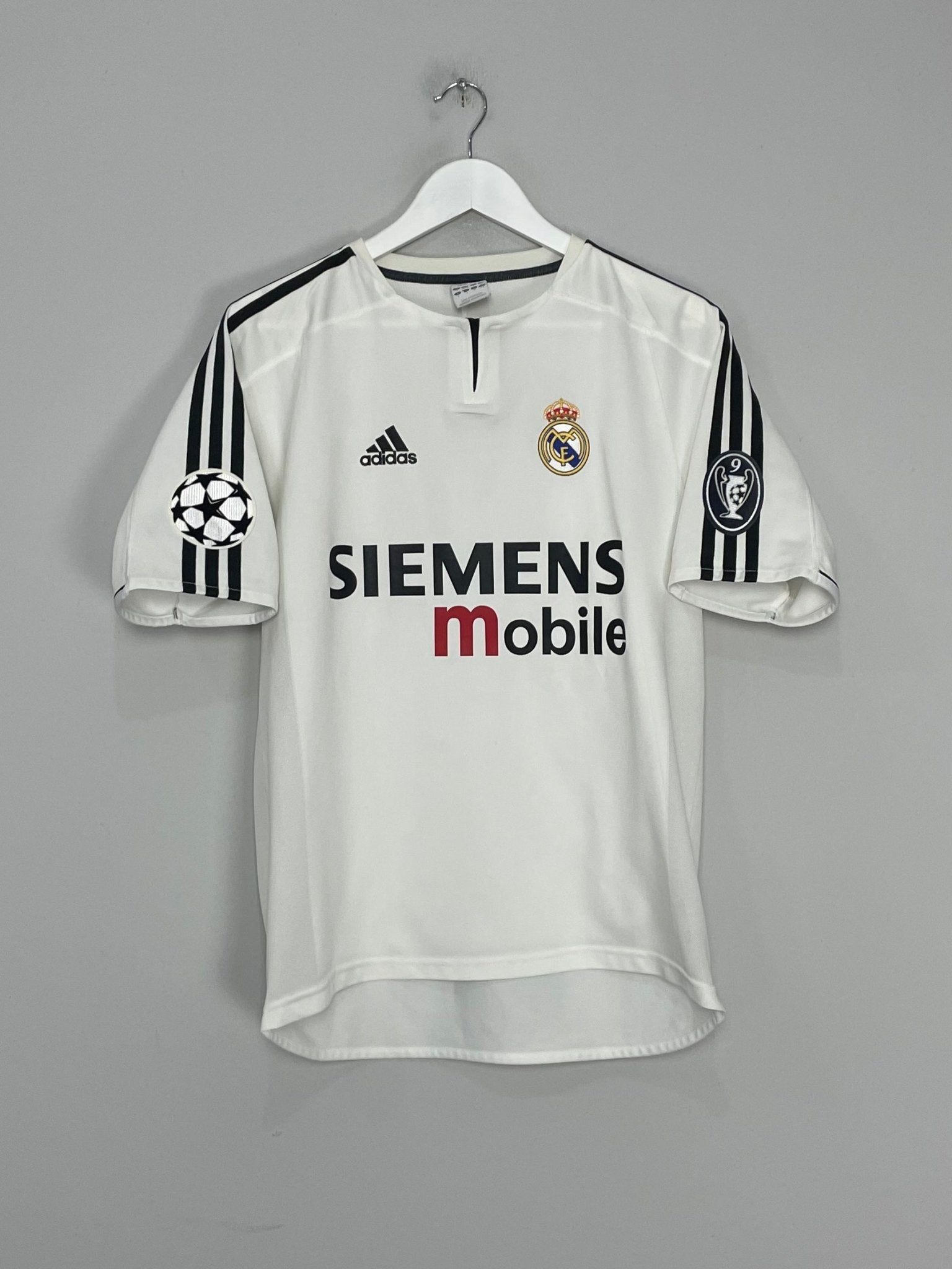 Shop 2004/05 REAL MADRID RONALDO #9 C/L HOME SHIRT (S) ADIDAS, classic football shirts, vintage football shirts & retro soccer jerseys at Cult Kits