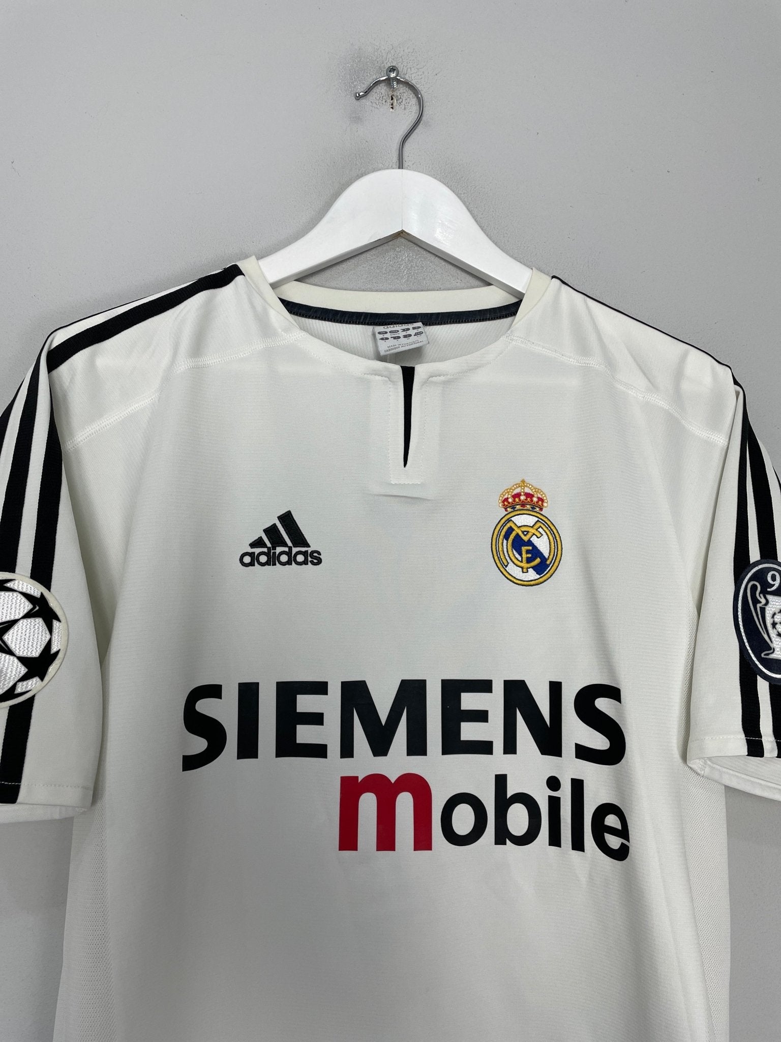 Shop 2004/05 REAL MADRID RONALDO #9 C/L HOME SHIRT (S) ADIDAS, classic football shirts, vintage football shirts & retro soccer jerseys at Cult Kits
