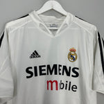 Shop 2004/05 REAL MADRID RONALDO #9 HOME SHIRT (L) ADIDAS, classic football shirts, vintage football shirts & retro soccer jerseys at Cult Kits