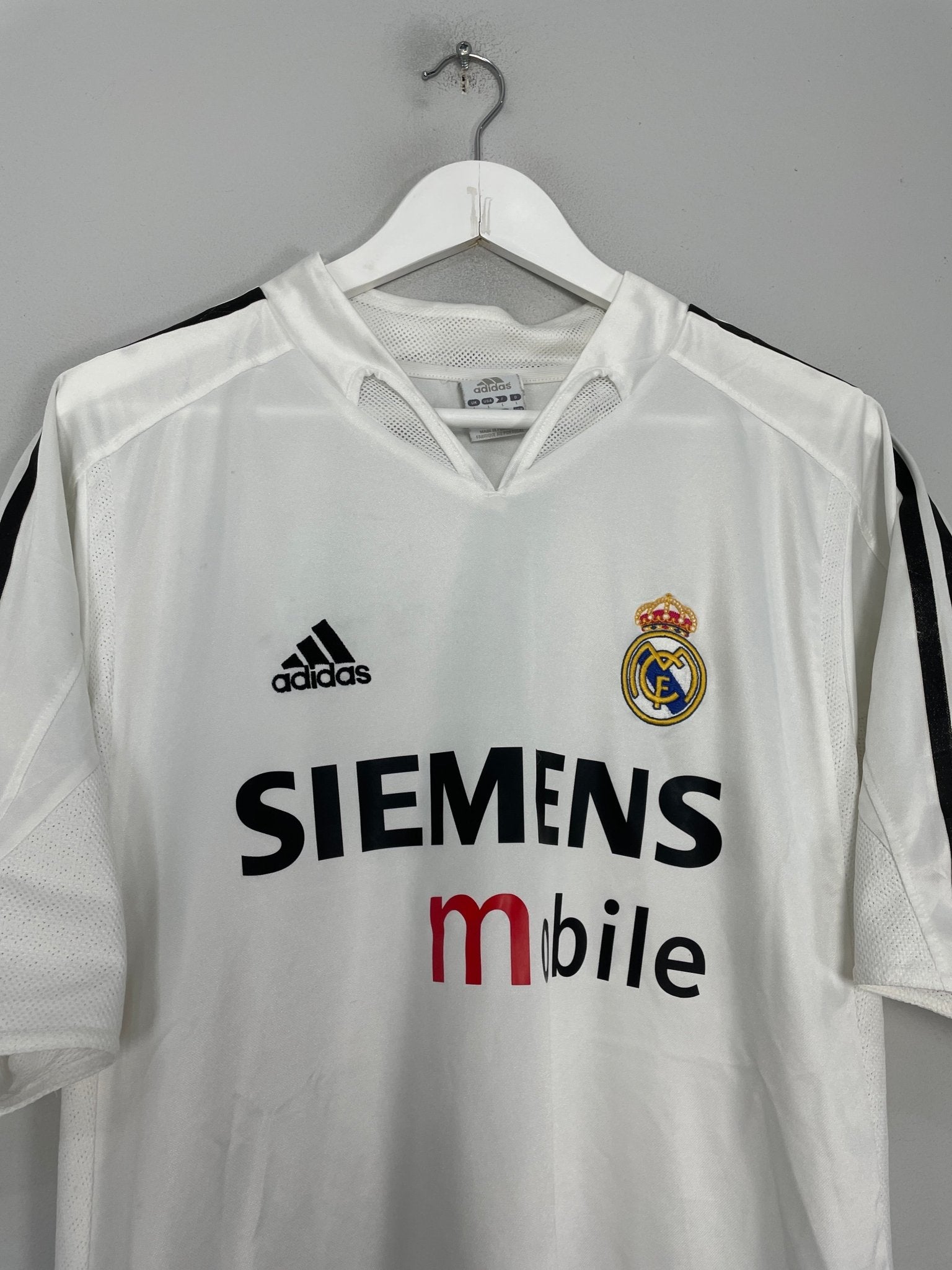Shop 2004/05 REAL MADRID RONALDO #9 HOME SHIRT (L) ADIDAS, classic football shirts, vintage football shirts & retro soccer jerseys at Cult Kits