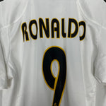 Shop 2004/05 REAL MADRID RONALDO #9 HOME SHIRT (L) ADIDAS, classic football shirts, vintage football shirts & retro soccer jerseys at Cult Kits