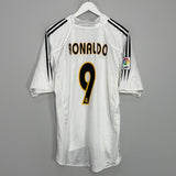 Shop 2004/05 REAL MADRID RONALDO #9 HOME SHIRT (L) ADIDAS, classic football shirts, vintage football shirts & retro soccer jerseys at Cult Kits