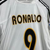 Shop 2004/05 REAL MADRID RONALDO #9 HOME SHIRT (L) ADIDAS, classic football shirts, vintage football shirts & retro soccer jerseys at Cult Kits