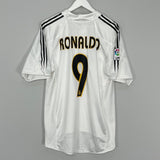 Shop 2004/05 REAL MADRID RONALDO #9 HOME SHIRT (L) ADIDAS, classic football shirts, vintage football shirts & retro soccer jerseys at Cult Kits