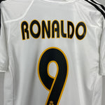 Shop 2004/05 REAL MADRID RONALDO #9 HOME SHIRT (S) ADIDAS, classic football shirts, vintage football shirts & retro soccer jerseys at Cult Kits