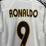 Shop 2004/05 REAL MADRID RONALDO #9 HOME SHIRT (S) ADIDAS, classic football shirts, vintage football shirts & retro soccer jerseys at Cult Kits