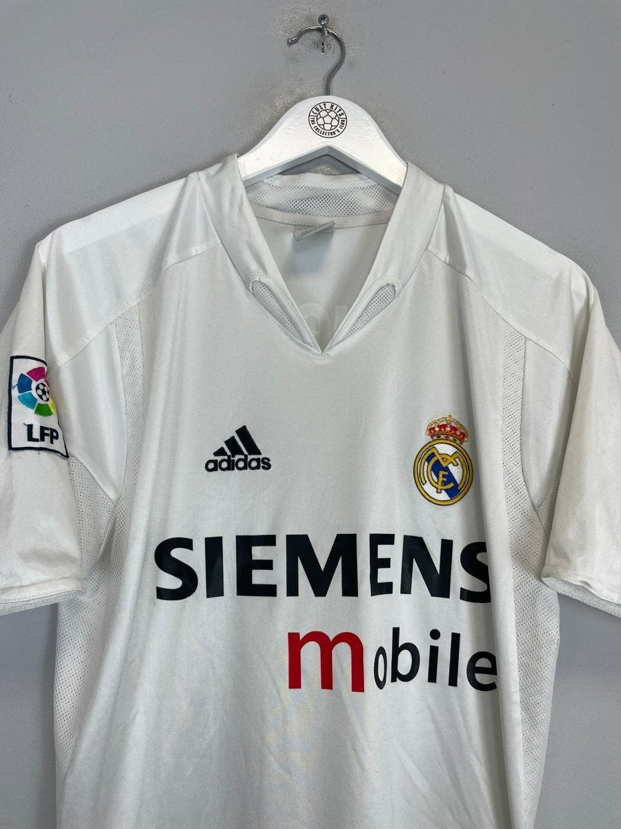 2004/05 REAL MADRID RONALDO 9 HOME SHIRT (S) ADIDAS - Cult Kits - Small - Buy Vintage Football Shirts, Authentic Retro Football Shirts For Sale, Classic Football Shirts & Soccer Jersey