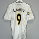 2004/05 REAL MADRID RONALDO 9 HOME SHIRT (S) ADIDAS - Cult Kits - Small - Buy Vintage Football Shirts, Authentic Retro Football Shirts For Sale, Classic Football Shirts & Soccer Jersey