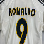 Shop 2004/05 REAL MADRID RONALDO #9 HOME SHIRT (S) ADIDAS, classic football shirts, vintage football shirts & retro soccer jerseys at Cult Kits