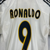 Shop 2004/05 REAL MADRID RONALDO #9 HOME SHIRT (S) ADIDAS, classic football shirts, vintage football shirts & retro soccer jerseys at Cult Kits