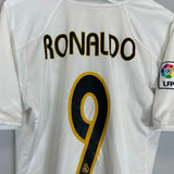 2004/05 REAL MADRID RONALDO 9 HOME SHIRT (S) ADIDAS - Cult Kits - Small - Buy Vintage Football Shirts, Authentic Retro Football Shirts For Sale, Classic Football Shirts & Soccer Jersey