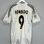 Shop 2004/05 REAL MADRID RONALDO #9 HOME SHIRT (S) ADIDAS, classic football shirts, vintage football shirts & retro soccer jerseys at Cult Kits