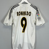 Shop 2004/05 REAL MADRID RONALDO #9 HOME SHIRT (S) ADIDAS, classic football shirts, vintage football shirts & retro soccer jerseys at Cult Kits