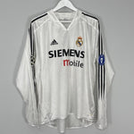 Shop 2004/05 REAL MADRID RONALDO #9 L/S C/L HOME SHIRT (L) ADIDAS, classic football shirts, vintage football shirts & retro soccer jerseys at Cult Kits
