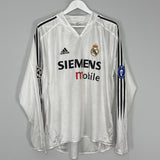 Shop 2004/05 REAL MADRID RONALDO #9 L/S C/L HOME SHIRT (L) ADIDAS, classic football shirts, vintage football shirts & retro soccer jerseys at Cult Kits