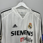 Shop 2004/05 REAL MADRID RONALDO #9 L/S C/L HOME SHIRT (L) ADIDAS, classic football shirts, vintage football shirts & retro soccer jerseys at Cult Kits