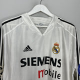 Shop 2004/05 REAL MADRID RONALDO #9 L/S C/L HOME SHIRT (L) ADIDAS, classic football shirts, vintage football shirts & retro soccer jerseys at Cult Kits