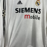 Shop 2004/05 REAL MADRID RONALDO #9 L/S C/L HOME SHIRT (L) ADIDAS, classic football shirts, vintage football shirts & retro soccer jerseys at Cult Kits