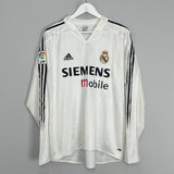 Shop 2004/05 REAL MADRID RONALDO #9 L/S HOME SHIRT (L) ADIDAS, classic football shirts, vintage football shirts & retro soccer jerseys at Cult Kits