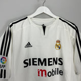 Shop 2004/05 REAL MADRID RONALDO #9 *PLAYER ISSUE* HOME SHIRT (L) ADIDAS, classic football shirts, vintage football shirts & retro soccer jerseys at Cult Kits