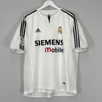 Shop 2004/05 REAL MADRID RONALDO #9 *PLAYER ISSUE* HOME SHIRT (L) ADIDAS, classic football shirts, vintage football shirts & retro soccer jerseys at Cult Kits