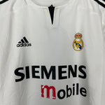 Shop 2004/05 REAL MADRID RONALDO #9 *PLAYER ISSUE* HOME SHIRT (L) ADIDAS, classic football shirts, vintage football shirts & retro soccer jerseys at Cult Kits