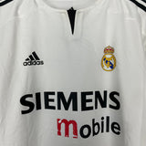 Shop 2004/05 REAL MADRID RONALDO #9 *PLAYER ISSUE* HOME SHIRT (L) ADIDAS, classic football shirts, vintage football shirts & retro soccer jerseys at Cult Kits