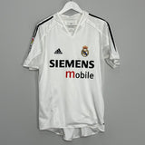 Shop 2004/05 REAL MADRID RONALDO #9 *PLAYER ISSUE* HOME SHIRT (M) ADIDAS, classic football shirts, vintage football shirts & retro soccer jerseys at Cult Kits