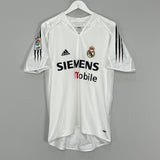Shop 2004/05 REAL MADRID RONALDO #9 *PLAYER ISSUE* HOME SHIRT (M) ADIDAS, classic football shirts, vintage football shirts & retro soccer jerseys at Cult Kits