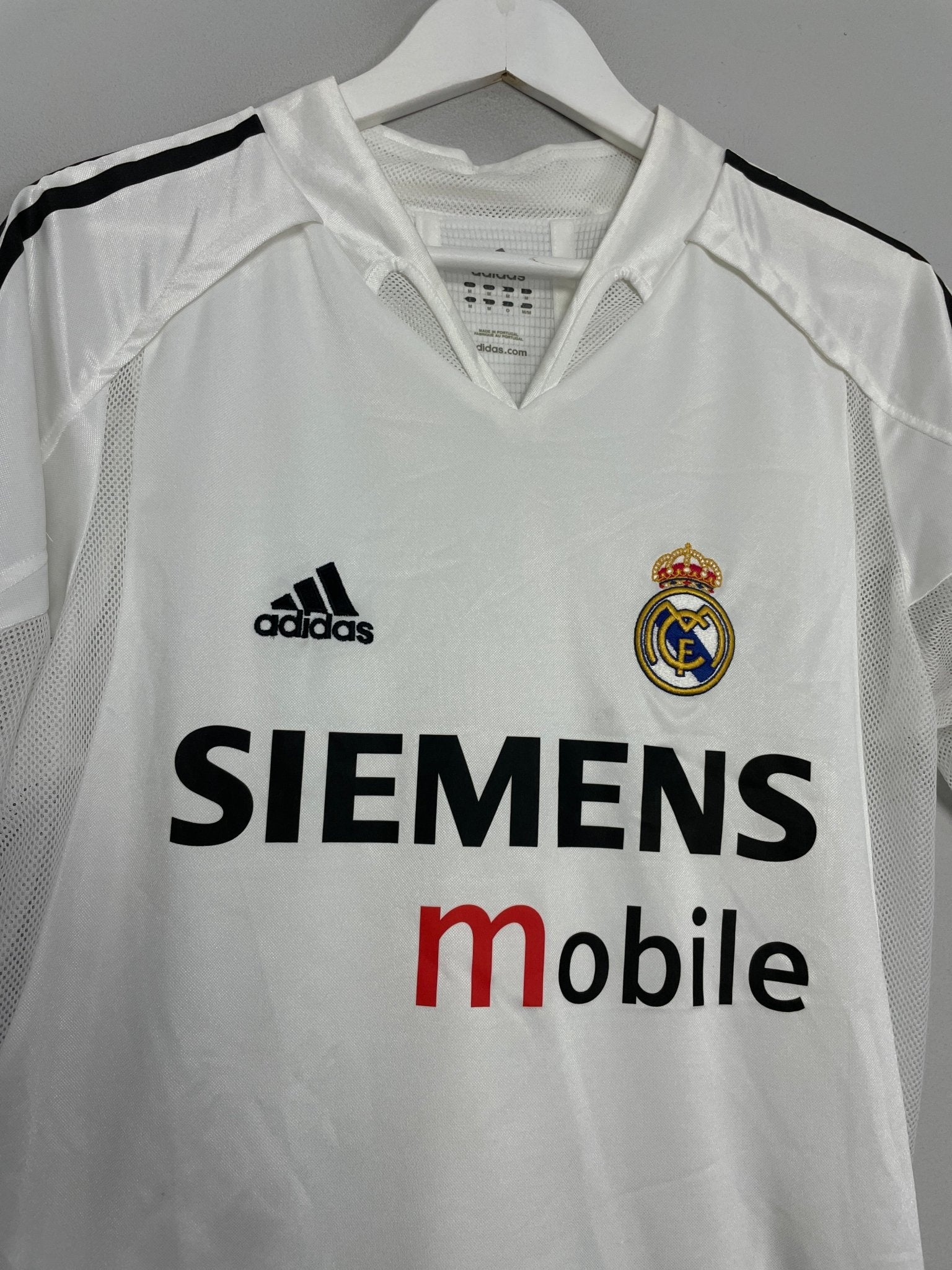 Shop 2004/05 REAL MADRID RONALDO #9 *PLAYER ISSUE* HOME SHIRT (M) ADIDAS, classic football shirts, vintage football shirts & retro soccer jerseys at Cult Kits