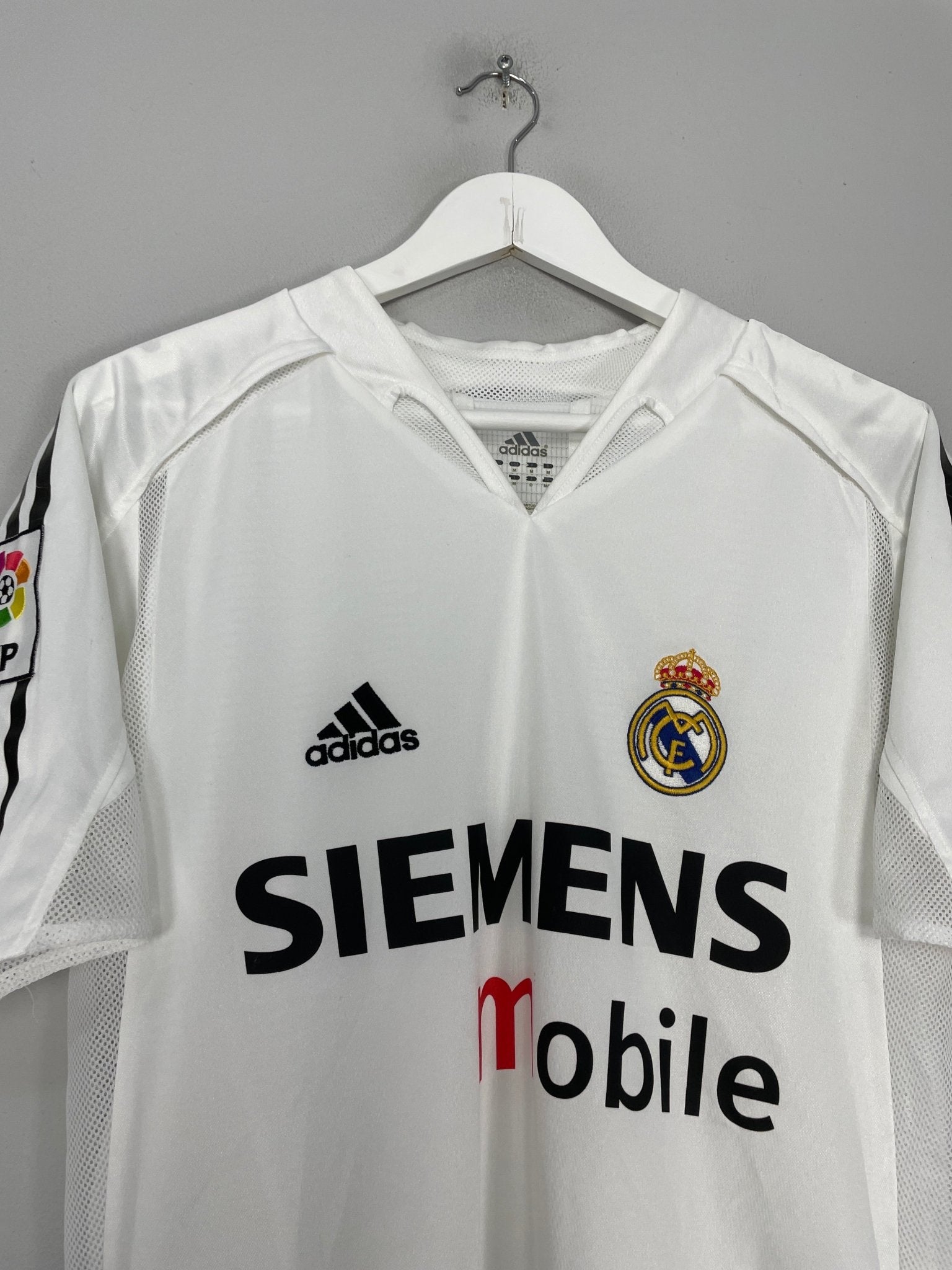 Shop 2004/05 REAL MADRID RONALDO #9 *PLAYER ISSUE* HOME SHIRT (M) ADIDAS, classic football shirts, vintage football shirts & retro soccer jerseys at Cult Kits