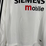 Shop 2004/05 REAL MADRID RONALDO #9 *PLAYER ISSUE* L/S HOME SHIRT (L) ADIDAS, classic football shirts, vintage football shirts & retro soccer jerseys at Cult Kits