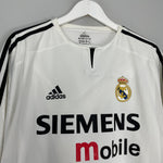 Shop 2004/05 REAL MADRID RONALDO #9 *PLAYER ISSUE* L/S HOME SHIRT (L) ADIDAS, classic football shirts, vintage football shirts & retro soccer jerseys at Cult Kits