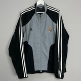 Shop 2004/05 REAL MADRID TRACK JACKET (L) ADIDAS, classic football shirts, vintage football shirts & retro soccer jerseys at Cult Kits