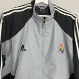 Shop 2004/05 REAL MADRID TRACK JACKET (L) ADIDAS, classic football shirts, vintage football shirts & retro soccer jerseys at Cult Kits