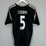 Shop 2004/05 REAL MADRID ZIDANE #5 AWAY SHIRT (M) ADIDAS, classic football shirts, vintage football shirts & retro soccer jerseys at Cult Kits
