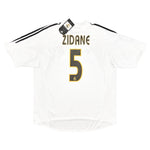 Buy 2004/05 REAL MADRID ZIDANE 5 *BNWT* HOME SHIRT (XL) ADIDAS ~ Free worldwide shipping available ~ Authentic Vintage Football Shirts from Cult Kits