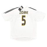 Buy 2004/05 REAL MADRID ZIDANE 5 *BNWT* HOME SHIRT (XL) ADIDAS ~ Free worldwide shipping available ~ Authentic Vintage Football Shirts from Cult Kits