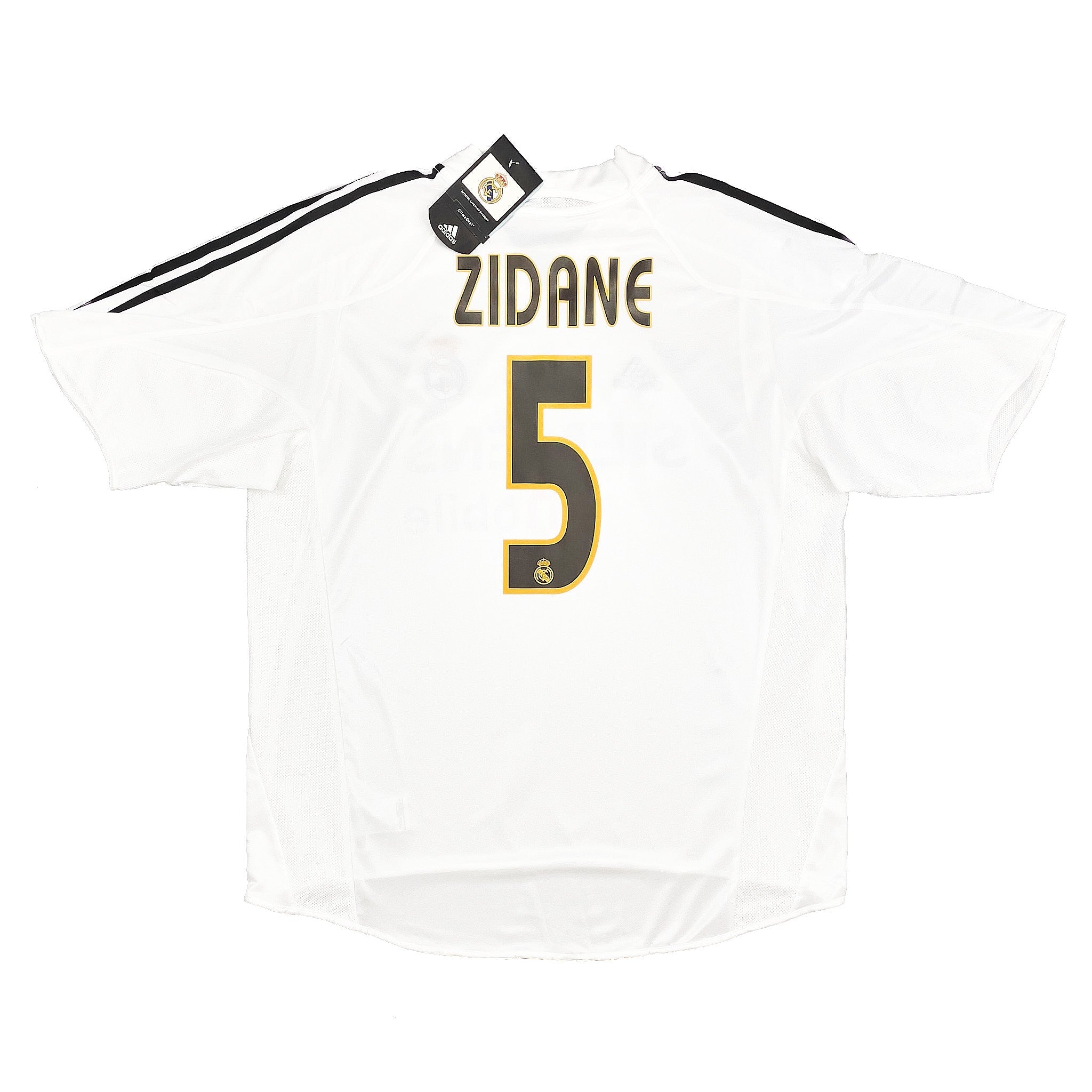 Buy 2004/05 REAL MADRID ZIDANE 5 *BNWT* HOME SHIRT (XL) ADIDAS ~ Free worldwide shipping available ~ Authentic Vintage Football Shirts from Cult Kits