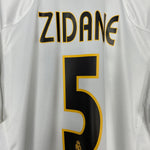 Shop 2004/05 REAL MADRID ZIDANE #5 HOME SHIRT (L) ADIDAS, classic football shirts, vintage football shirts & retro soccer jerseys at Cult Kits