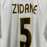 Shop 2004/05 REAL MADRID ZIDANE #5 HOME SHIRT (L) ADIDAS, classic football shirts, vintage football shirts & retro soccer jerseys at Cult Kits