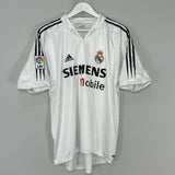 Shop 2004/05 REAL MADRID ZIDANE #5 HOME SHIRT (L) ADIDAS, classic football shirts, vintage football shirts & retro soccer jerseys at Cult Kits