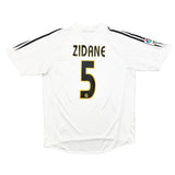 Buy 2004/05 Real Madrid Zidane 5 Home Shirt (L) Adidas ~ Free worldwide shipping available ~ Authentic Vintage Football Shirts from Cult Kits