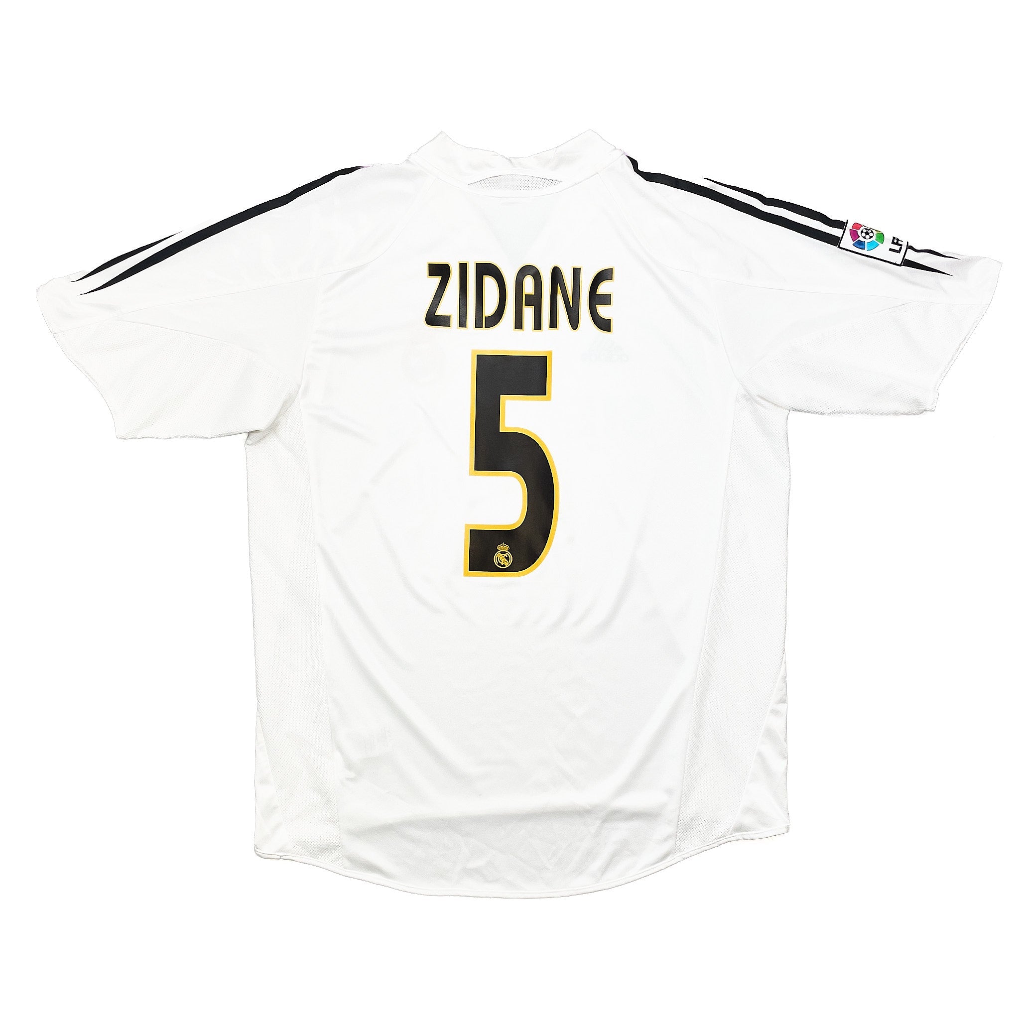Buy 2004/05 Real Madrid Zidane 5 Home Shirt (L) Adidas ~ Free worldwide shipping available ~ Authentic Vintage Football Shirts from Cult Kits