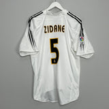 Shop 2004/05 REAL MADRID ZIDANE #5 HOME SHIRT (L) ADIDAS, classic football shirts, vintage football shirts & retro soccer jerseys at Cult Kits