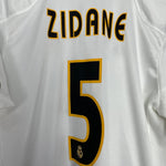 Shop 2004/05 REAL MADRID ZIDANE #5 HOME SHIRT (L) ADIDAS, classic football shirts, vintage football shirts & retro soccer jerseys at Cult Kits