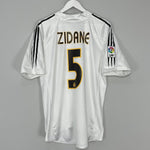 Shop 2004/05 REAL MADRID ZIDANE #5 HOME SHIRT (L) ADIDAS, classic football shirts, vintage football shirts & retro soccer jerseys at Cult Kits