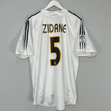 Shop 2004/05 REAL MADRID ZIDANE #5 HOME SHIRT (L) ADIDAS, classic football shirts, vintage football shirts & retro soccer jerseys at Cult Kits