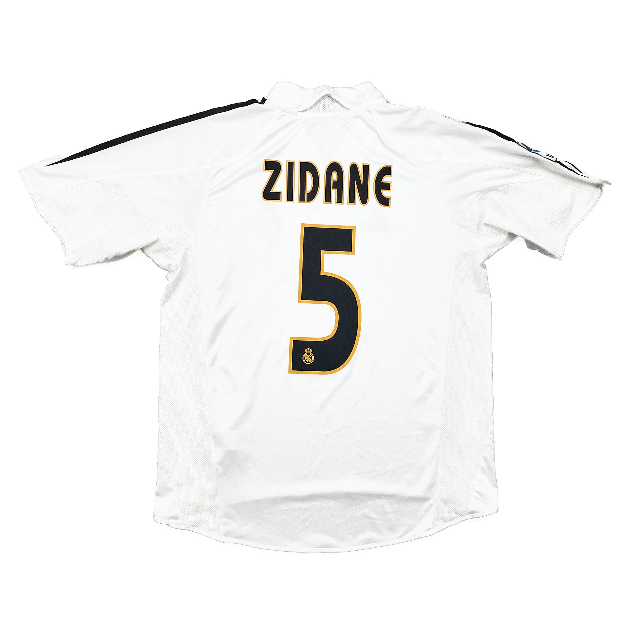 Buy 2004/05 Real Madrid Zidane 5 Home Shirt (M) Adidas ~ Free worldwide shipping available ~ Authentic Vintage Football Shirts from Cult Kits