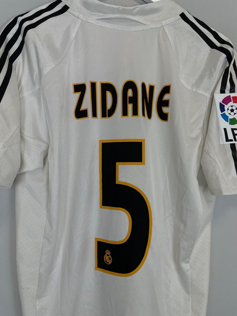 2004/05 REAL MADRID ZIDANE 5 HOME SHIRT (M) ADIDAS - Cult Kits - Medium - Buy Vintage Football Shirts, Authentic Retro Football Shirts For Sale, Classic Football Shirts & Soccer Jersey